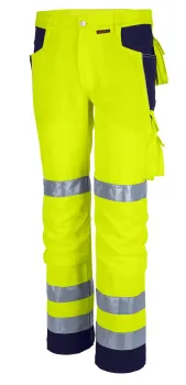 Warnschutz Bundhose Qualitex PRO WS warngelb/marine